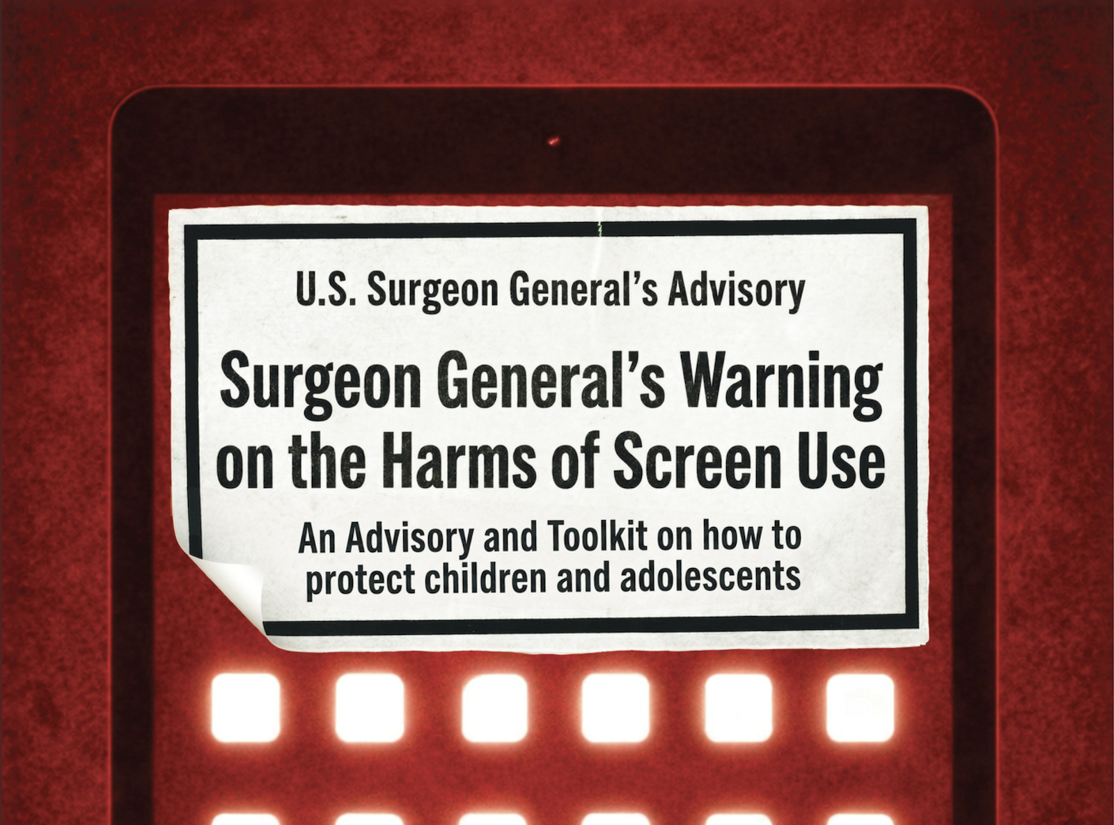 The US Surgeon General's 2026 advisory on children's screen time